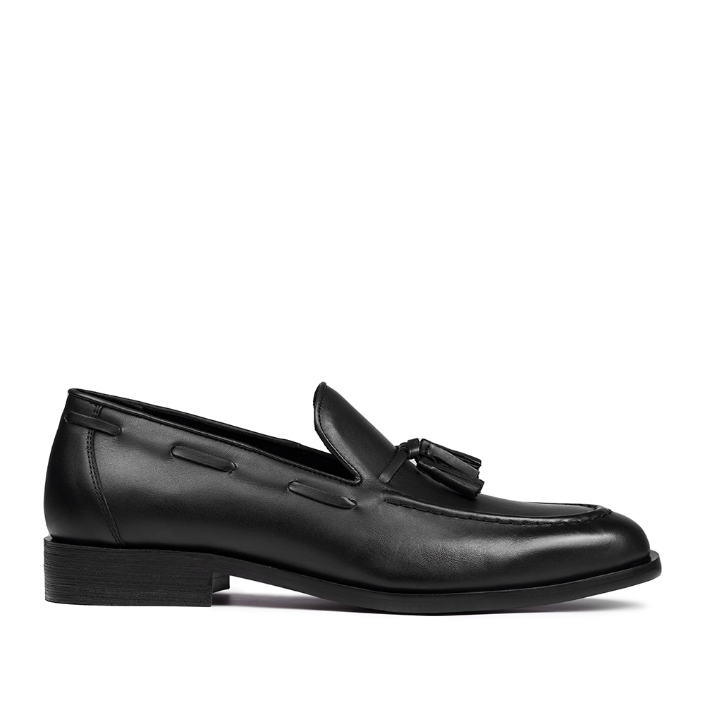 Prabu - Cala 3.0 Crystal Black Sepatu Kulit Loafer Pria Hitam