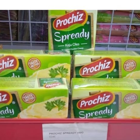 

Prochiz Spready 160gr / Keju cheddar oles