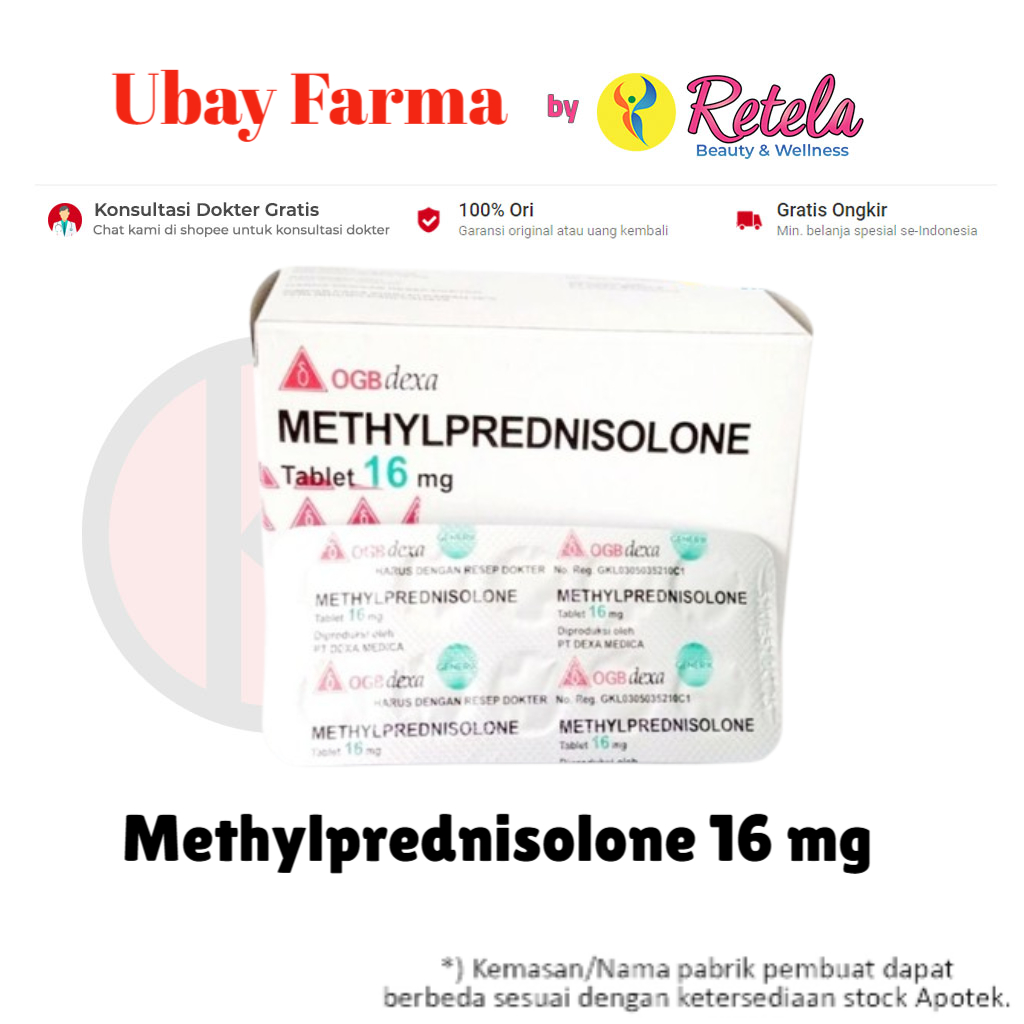 Methylprednisolone 16 mg 10 Tablet