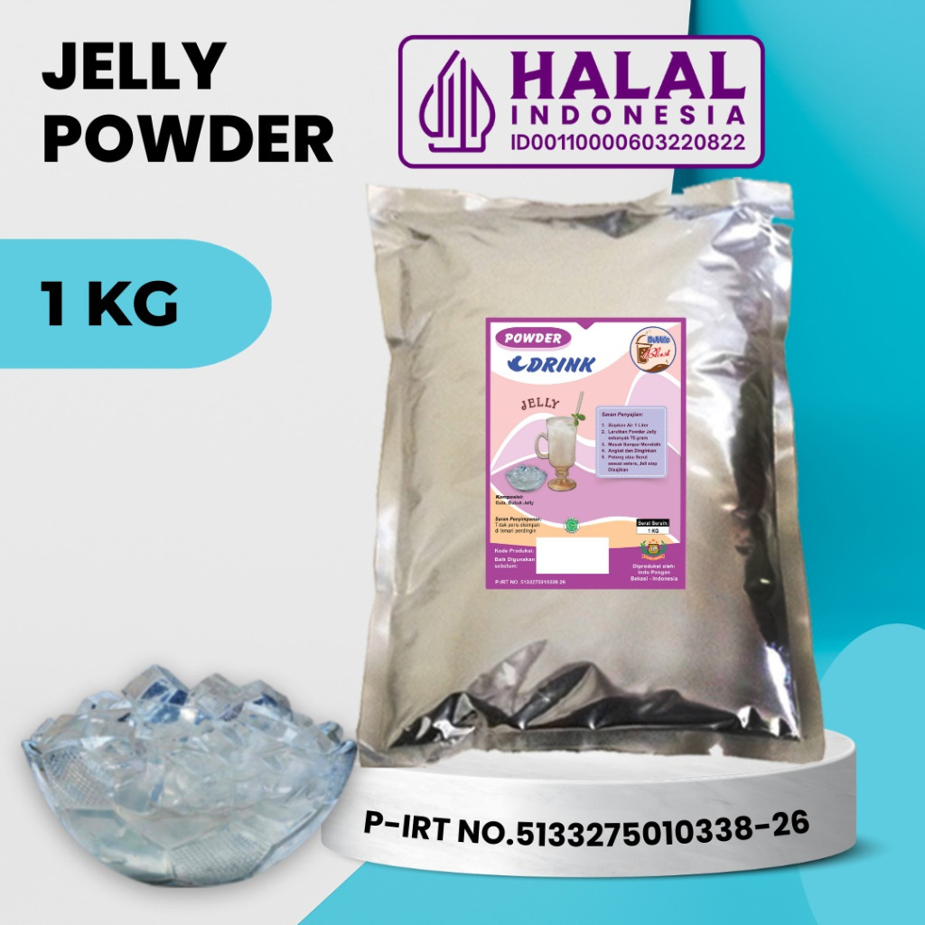 

Powder JELLY 1 KG - Bubuk Minuman Jelly - Topping Minuman - Rendah Gula
