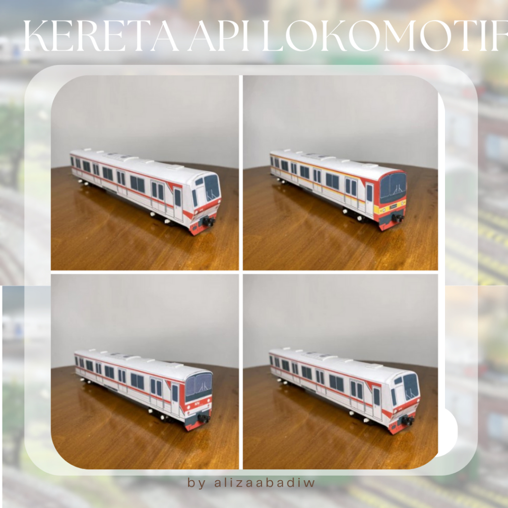 Miniatur Kereta Api Indonesia Seri KRL Handmade Mainan Koleksi Anak Gerbong Kereta Api