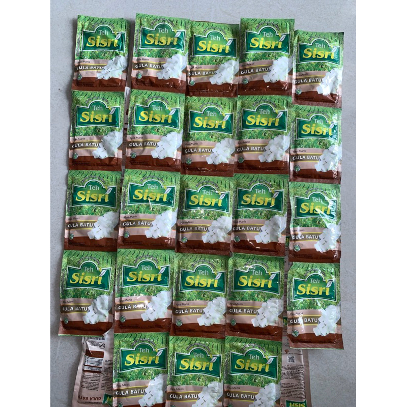 

10sachet teh sisri gula batu 1 renceng