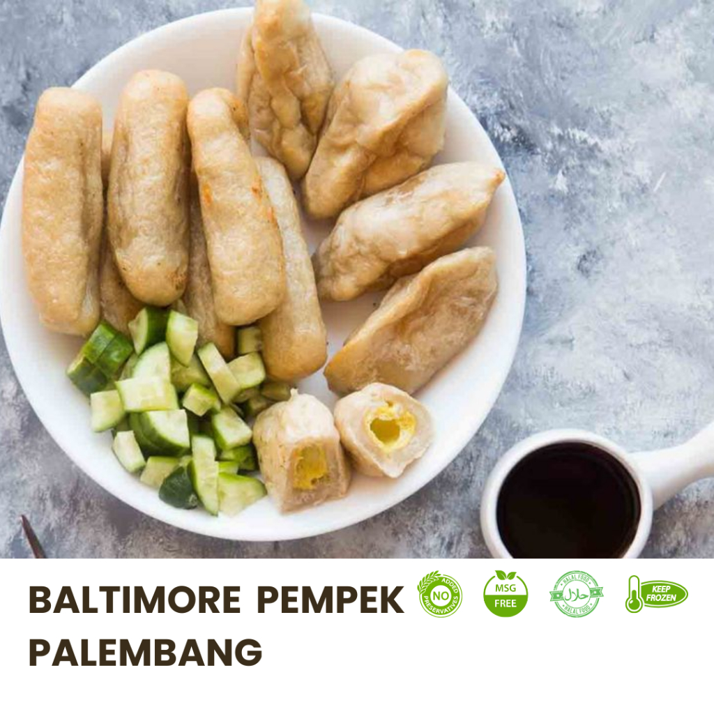

PEMPEK PALEMBANG empek empek Beku, Tinggal Panasin isi 10 campur ,enak