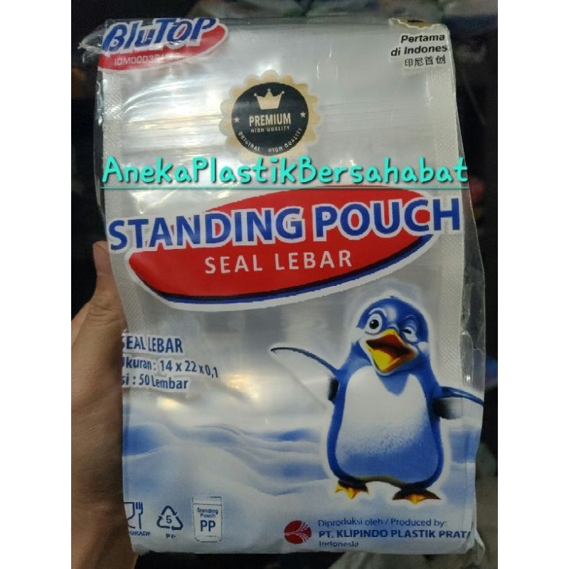 ( SEAL LEBAR ) standing pouch ukuran 16x24 , 16x32 , 20x29 , 20x35 plastik zip lock STP , tempat mak