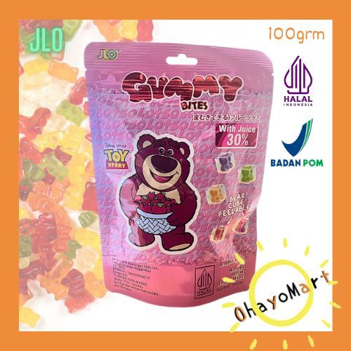 

JLO gummy bites toy story / Gummy bear / permen gummy bear cube toy story 100grm