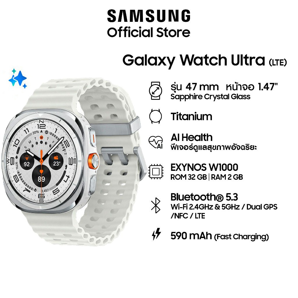 [ORI]2025 SAMSUNG Watch Ultra S7 Ultra 47MM Smartwatch Pria Wanita Watch Bluetooth Call Touch Screen