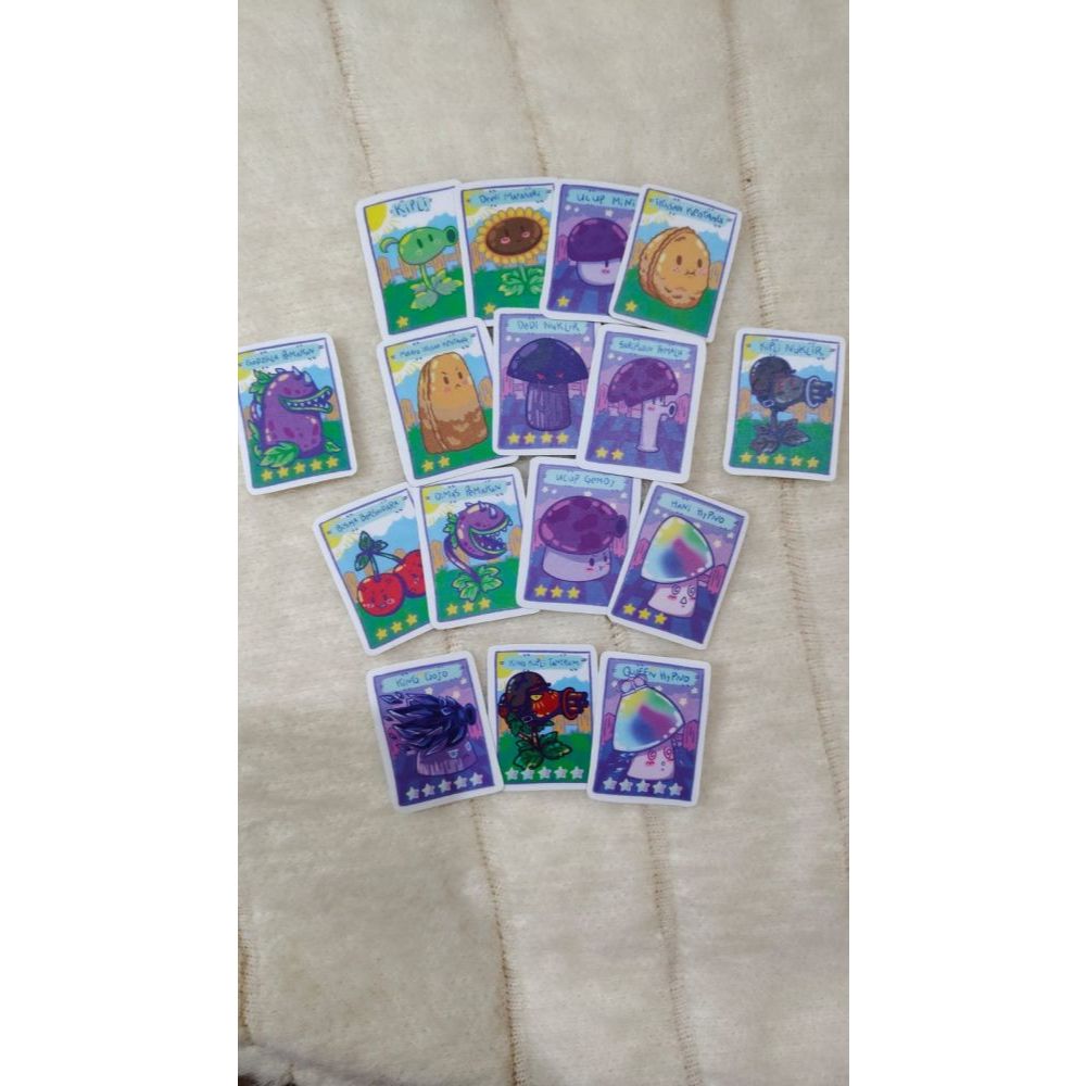 

CATHZ Plants vs Zombies Fusion Sticker Die Cut / Stiker Satuan Laminasi Doff