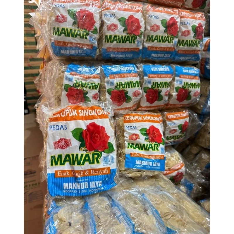 

KERUPUK PEDAS /KERUPUK CAP MAWAR KEMASAN 500G