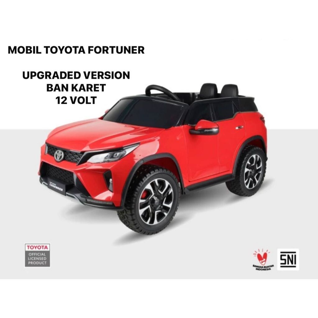 (BATAM) Mobil Aki Anak PMB TOYOTA FORTUNER LEGENDER DUAL MAINAN MOBIL AKI