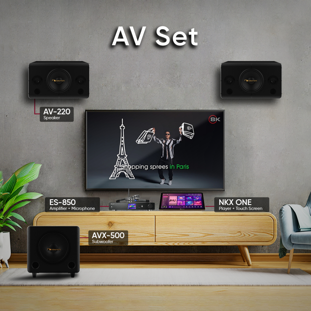 Paket Home Karaoke Nakamichi AV Set