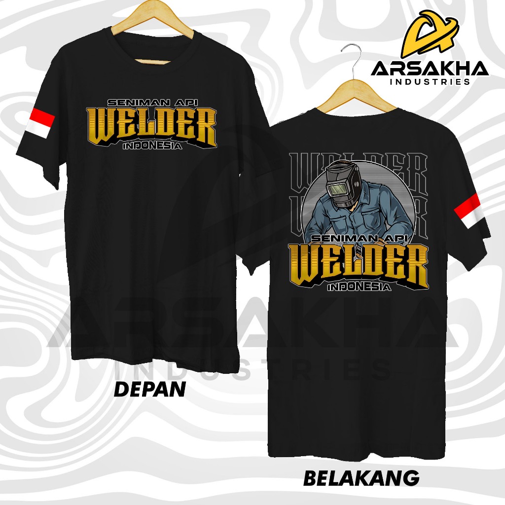 Kaos Welder Seniman Api Gold Streetwear Keren Baju Distro - Arsakha Industries