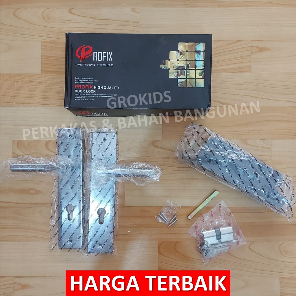 PROFIX Kunci Handle Pintu Komplit Set Lengkap | Gagang Pintu Set Lengkap