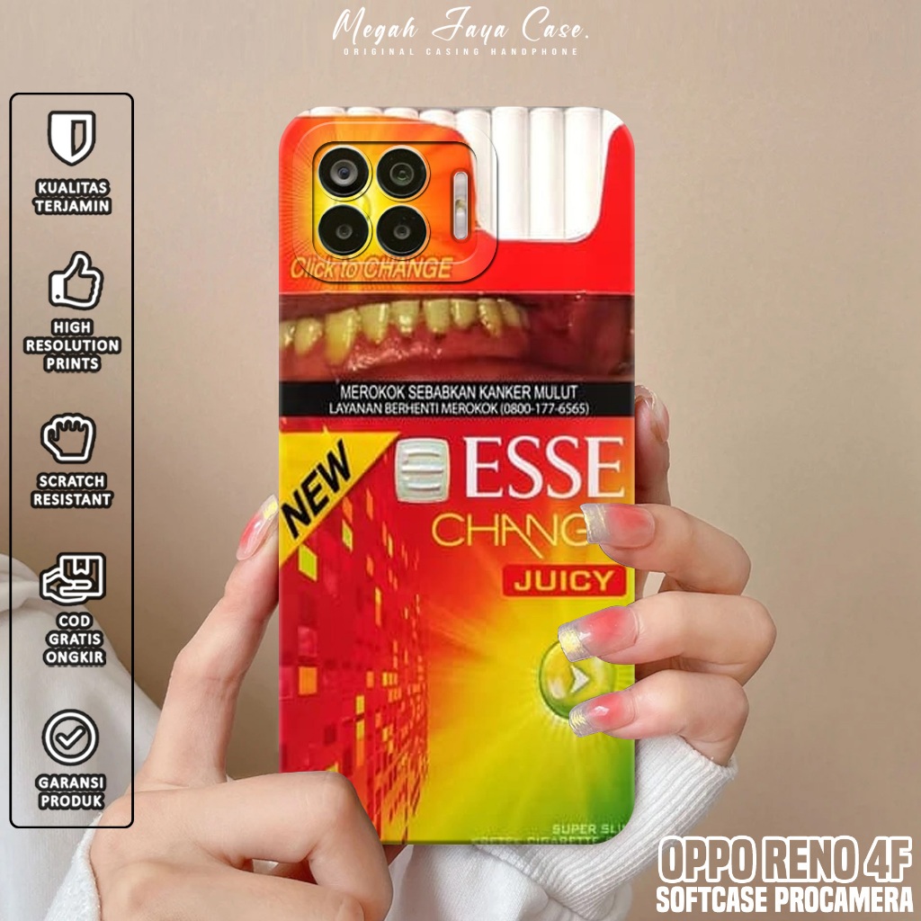 Softcase OPPO RENO 4F - Case Hp OPPO RENO 4F Motif ESS - Silikon Hp OPPO RENO 4F - Casing OPPO RENO 
