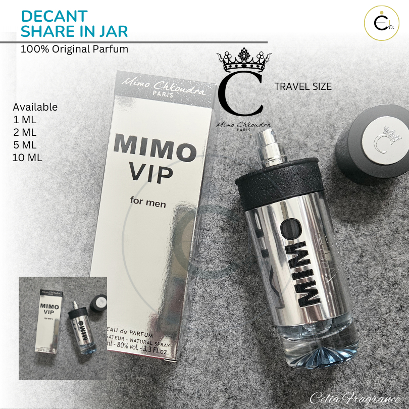 MIMO CHKOUDRA MIMO VIP FOR MEN Decant (Share in Jar) – Travel Size MIMO CHKOUDRA MIMO VIP FOR MEN DE