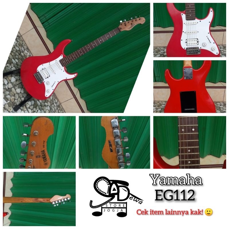 YAMAHA EG112 GITAR STRATOCASTER MODEL EG 112 bkn pacifica 112j 112v bekas preloved 2nd second seken