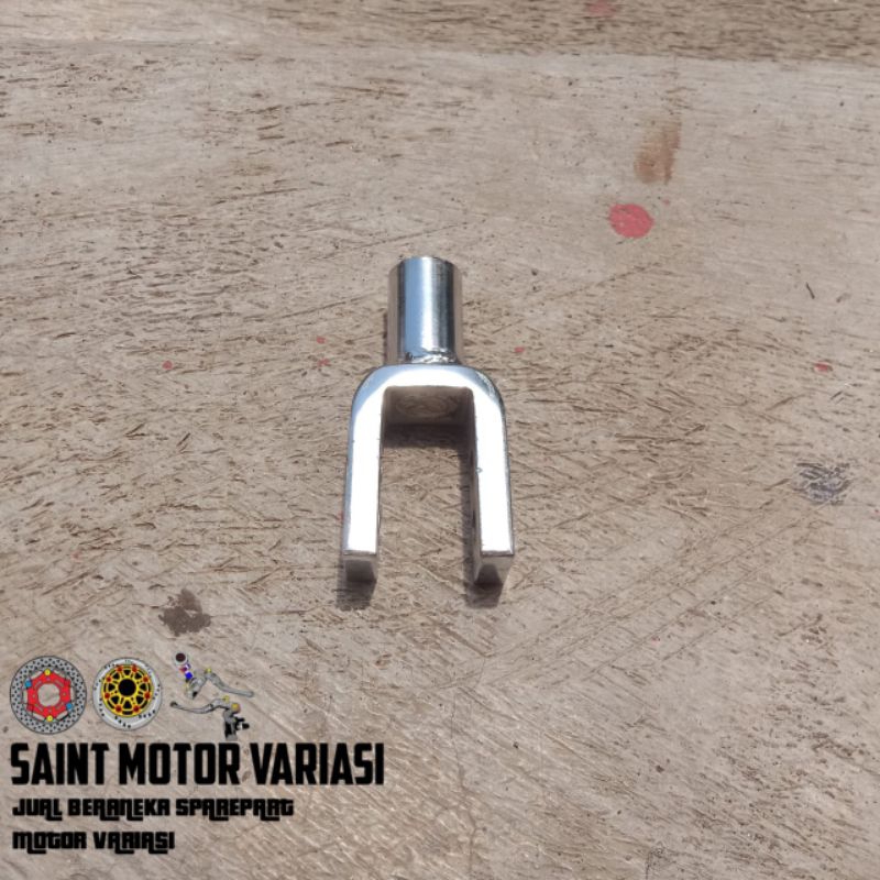 PANGKON PENINGGI SHOCK BELAKANG MOTOR KLX D-TRACKER MODEL KETAPEL Y BAHAN BESI TEBAL
