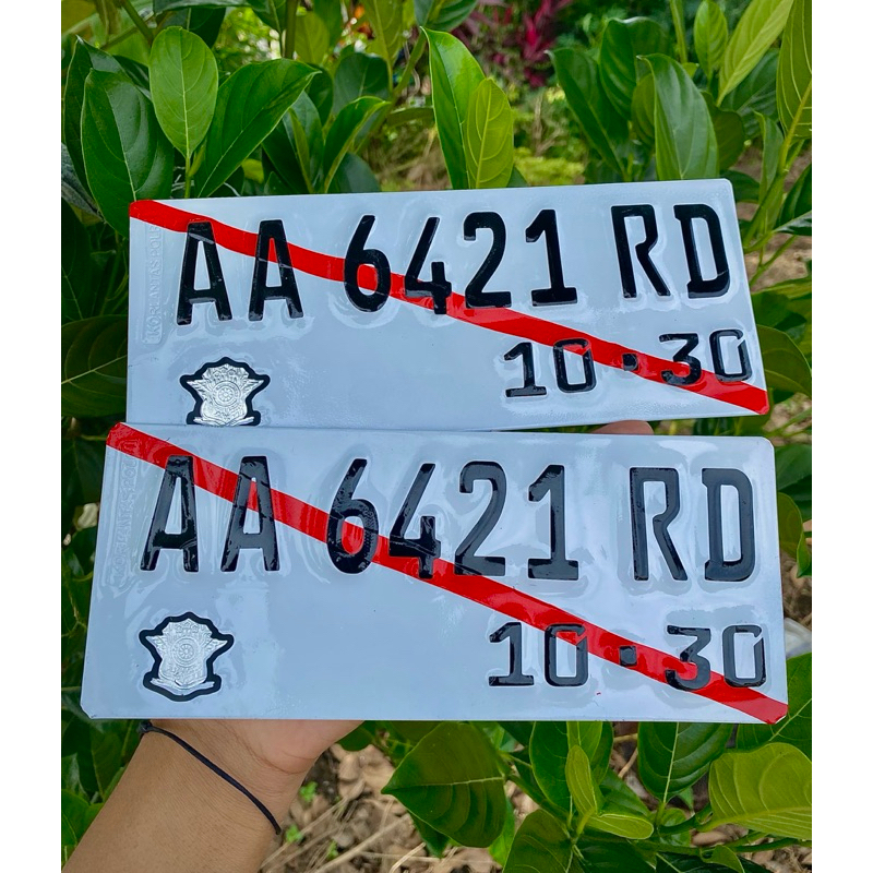PLAT MOTOR WARNA PUTIH//PLAT MOTOR BAUT TANAM//PLAT MOTOR STANDART