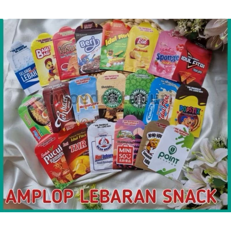 

amplop Lebaran amplop hari motif karakter isi 10 pc