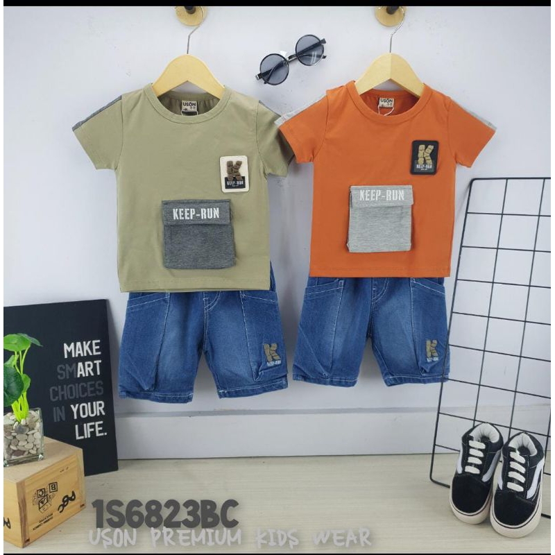 Setelan USON jeans baby-3tahun