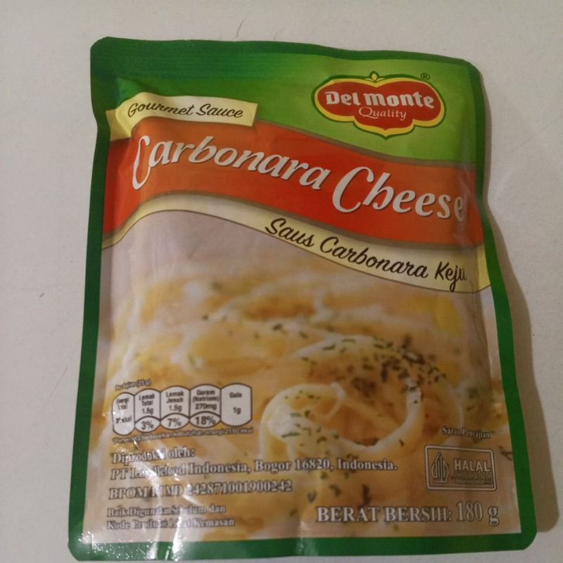 

Del Monte Carbonara Cheese Saus