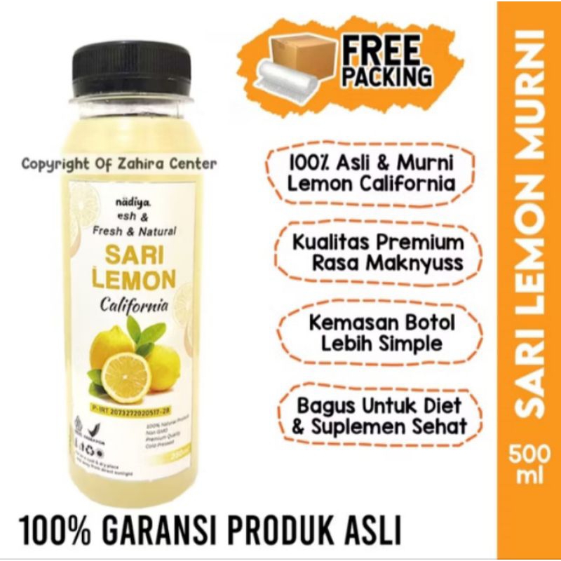 

(BPOM) Sari Lemon Murni 250 ml Asli Tanpa Campuran