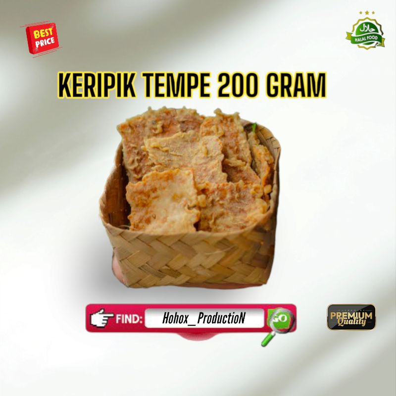 

KERIPIK TEMPE 200 GRAM RENYAH PREMIUM