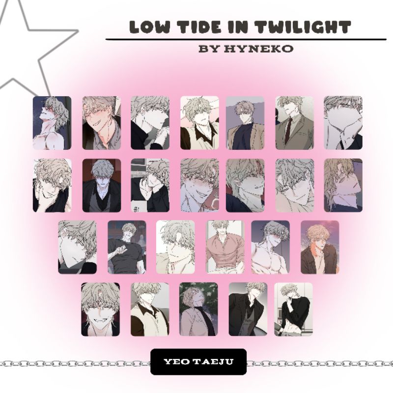 photocard manhwa low tide in twilight (isi 25 pcs)
