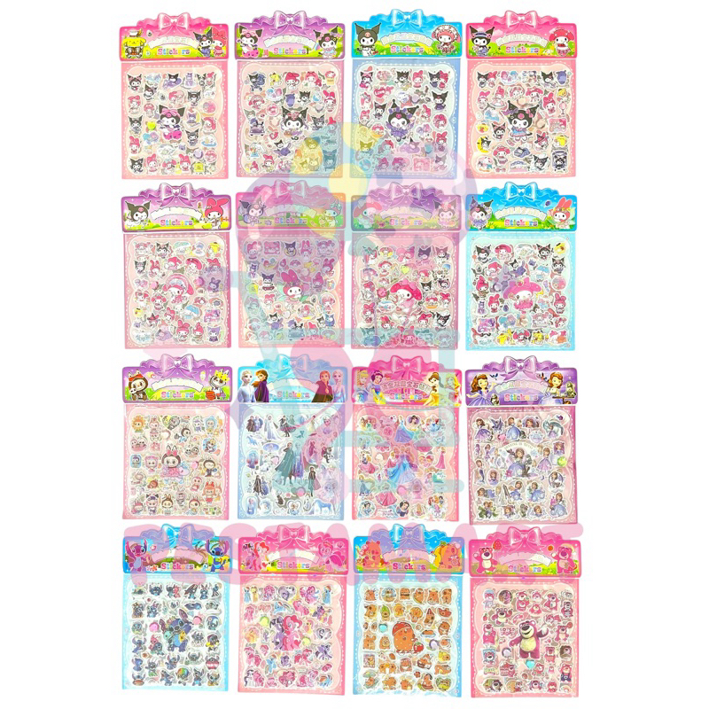 

Sticker Sanrio Mix Timbul 18x27Cm Isi 2 Lembar RX