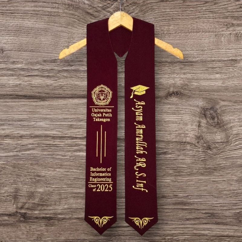 RB Slempang Kalung,Slempang Bahan Beludru,Slempang Sidang,Slempang Wisuda,Slempang Kalung