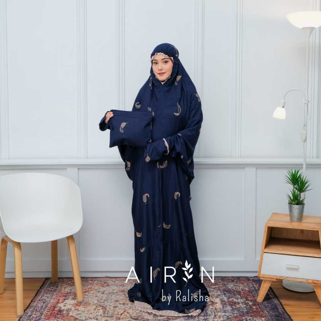 Mukena Terusan Jumbo Katun Rayon Premium Bordir Mewah