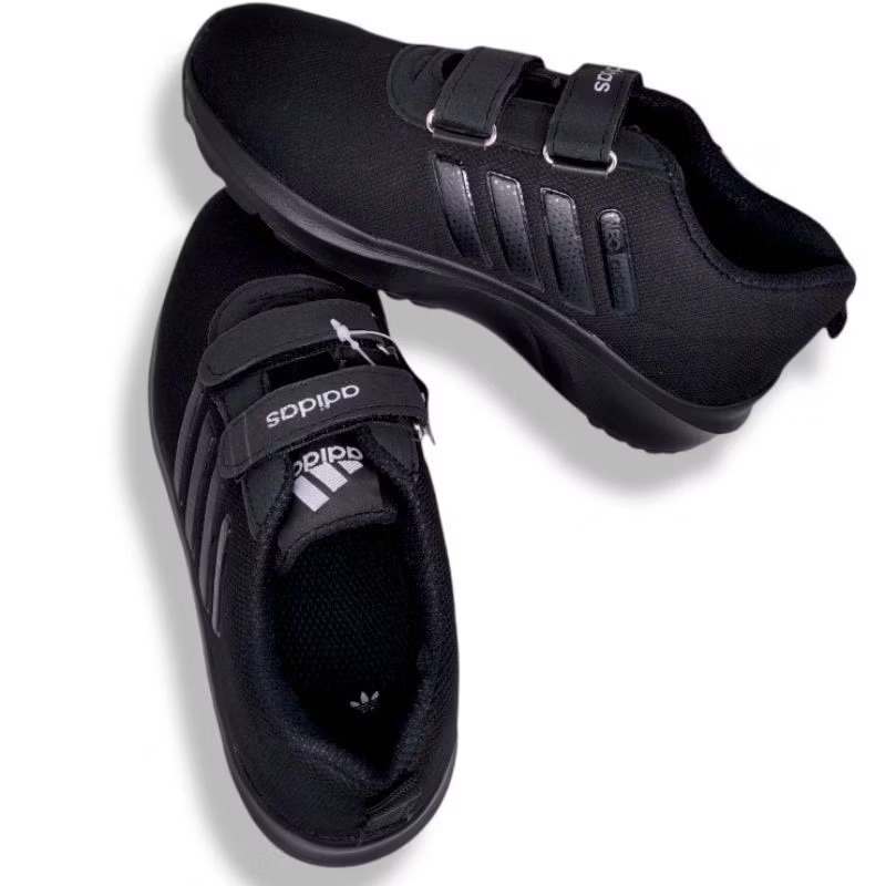 SEPATU SEKOLAH ANAK / SEPATU SEKOLAH HITAM POLOS / SEPATU PRIA FULL BLACK TERLARIS / SEPATU HITAM PO