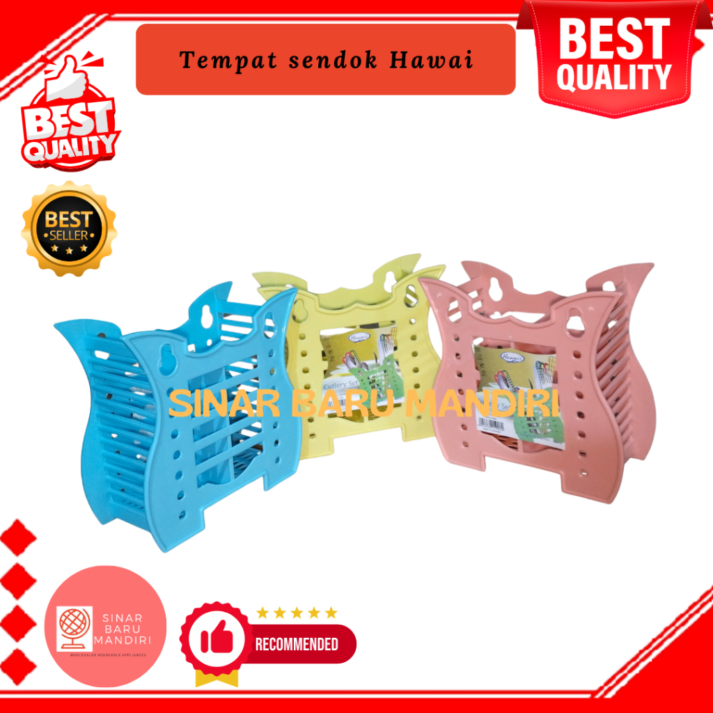 Tempat Sendok Plastik / Tempat Sendok Garpu / Tempat sendok Plastik Harpa Hawaii 5906