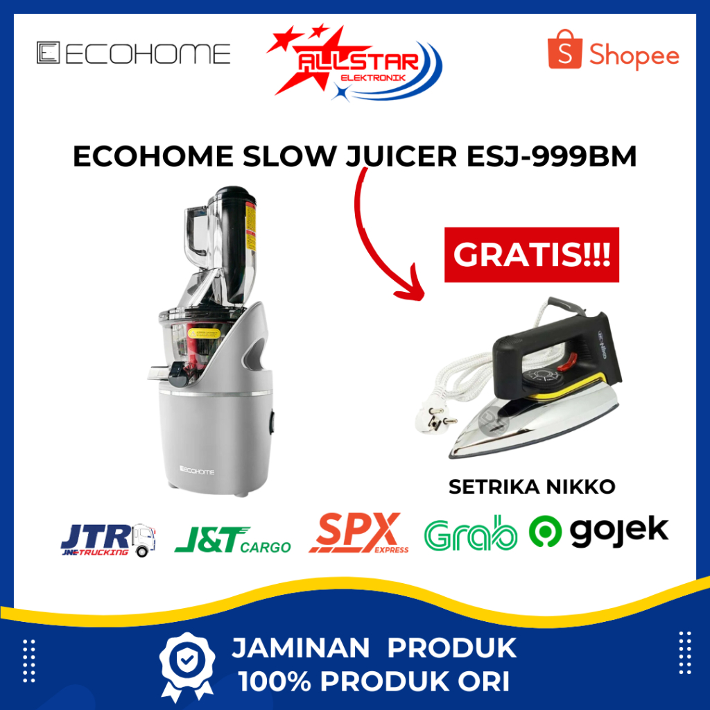 Ecohome Slow Juicer New ESJ-999BM