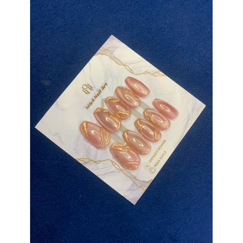 NAIL ART BY M&A / NAIL POLISH / NAIL ART 3D / NAIL ART WEDDING / NAIL ART PINK CATEYE / NAIL ART CAT