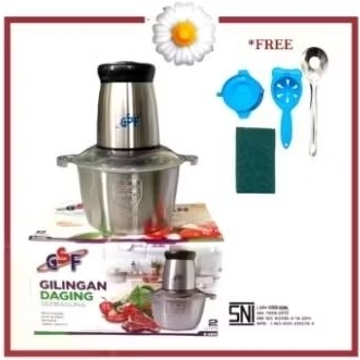 Blender Daging Stainless GSF 3802 - Meet Grinder/ Penggiling Daging/ Chopper