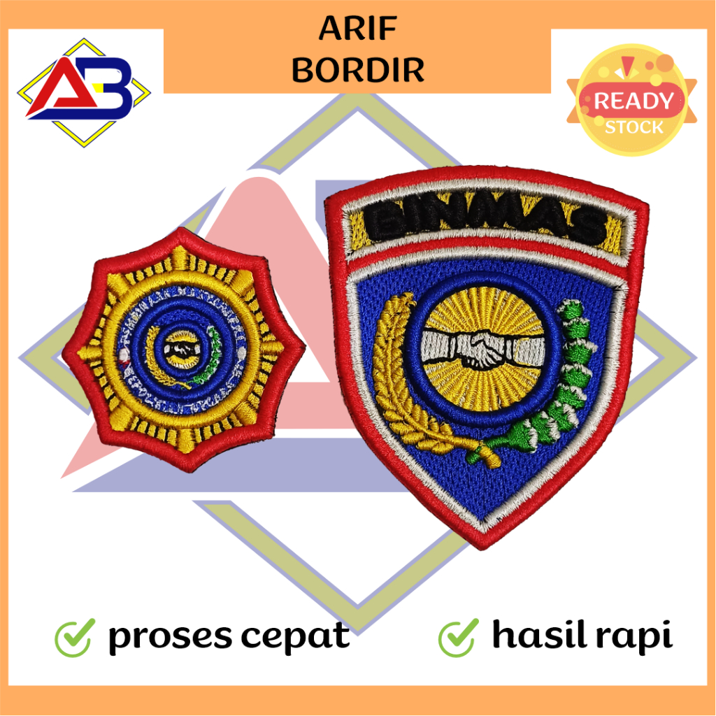 Bet Binmas Polri Roda Bordir Timbul