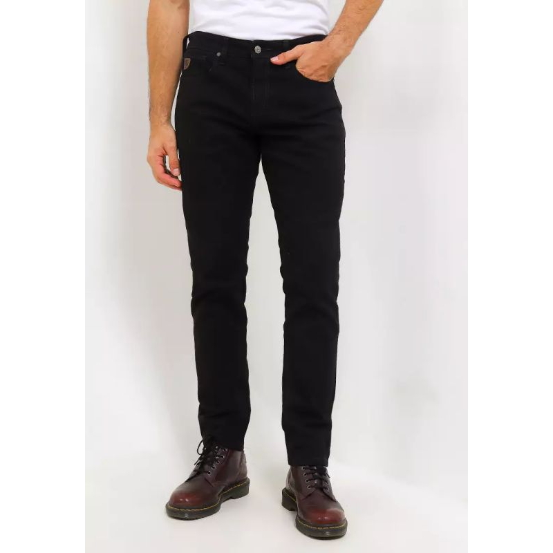 Slim Stretch Fit Denim Pants SLS2402H LOIS JENIS ORIGINAL PRIA SLIM MELAR WARNA HITAM
