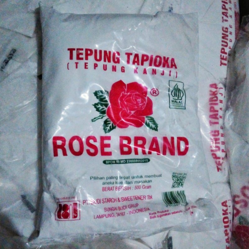 

Tepung Tapioka Kanji Rose Brand 500 gr