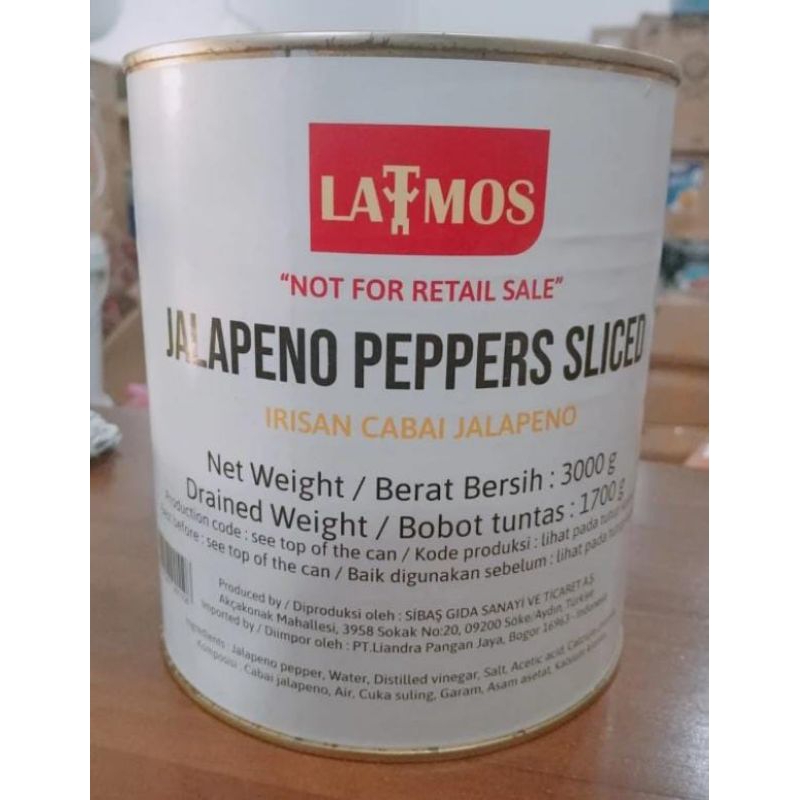 

LATMOS Jalapeno Slice 3kg