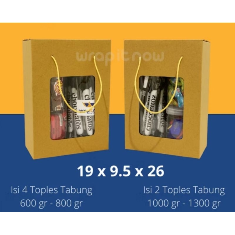 

Box eflute / box hampers / box hadiah kado 19x9.5x26 cm box hampers lebaran