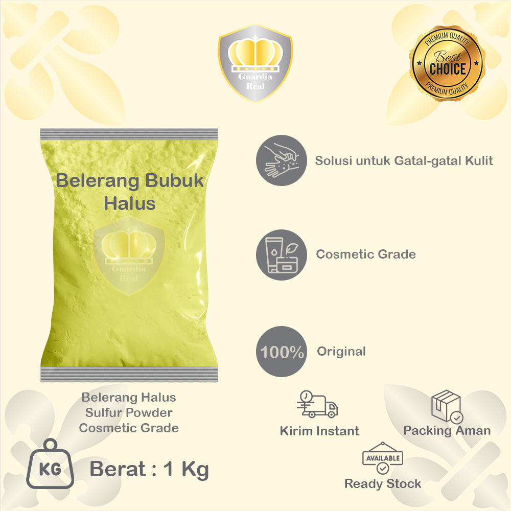 Belerang Bubuk Halus 1 Kg/ Sulfur Powder 1 Kg/ Belerang Sulfur Halus 1 Kg/ Belerang Halus 1 Kg/ Bele