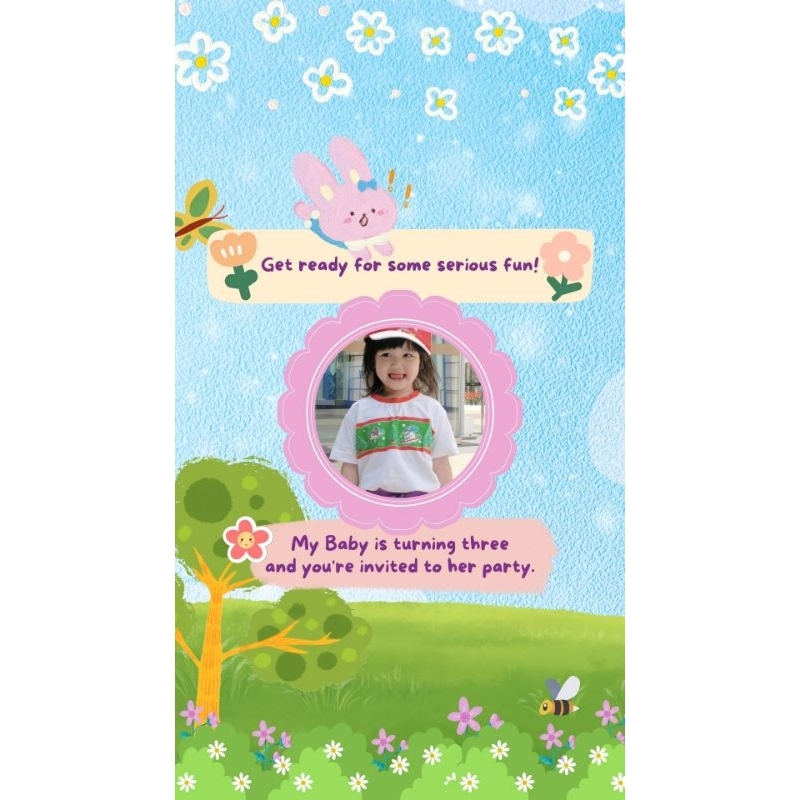 UNDANGAN DIGITAL ULANG TAHUN ANAK