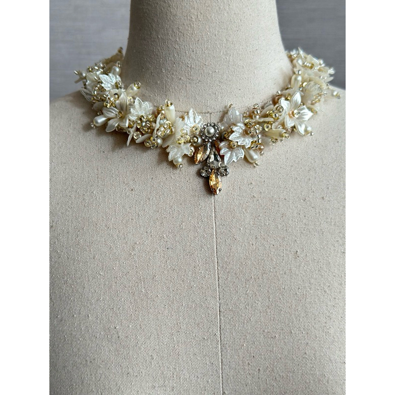 Payet Leher MARCHESSA NECK / Payet Rangkai Leher baju pesta