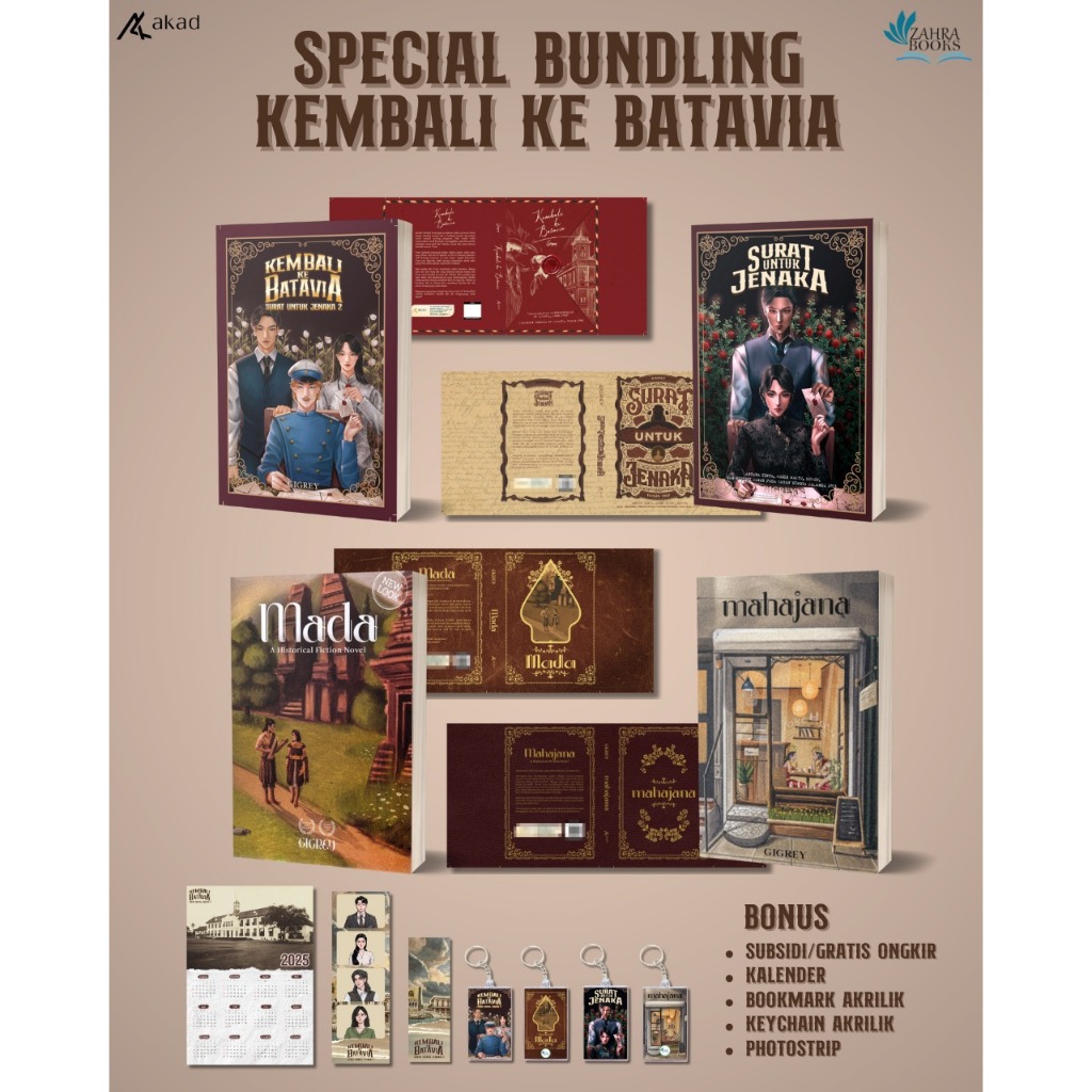 SPECIAL BUNDLING NOVEL KEMBALI KE BATAVIA - NOVEL MADA, NOVEL MAHAJANA, NOVEL SURAT UNTUK JENAKA by 