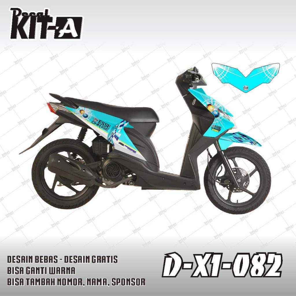 DEKAL STIKER MOTOR HONDA BEAT KARBU STIKER Motif Rokok Esse Change D-X1-082