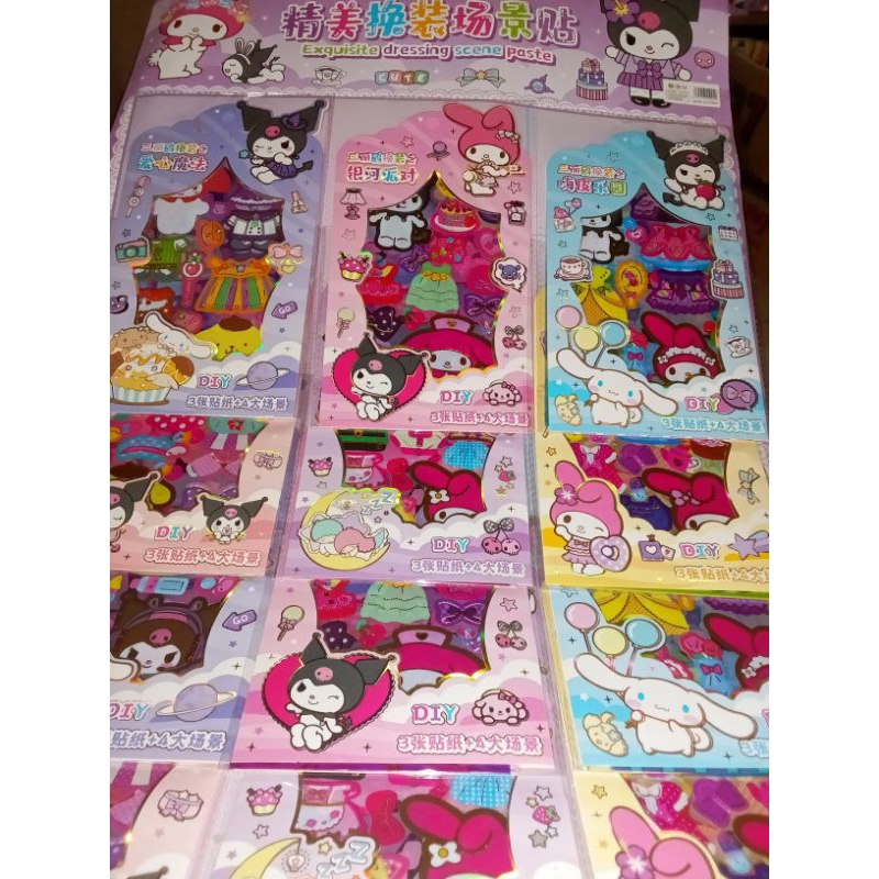 

STIKER DRESSING SCENE PASTE SANRIO
