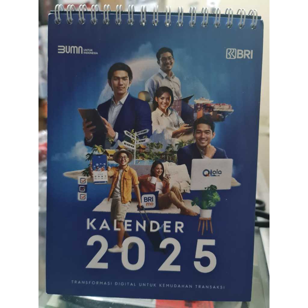 

Kalender 2025 meja duduk BRI calender bulanan tebal 25 kalendar calendar
