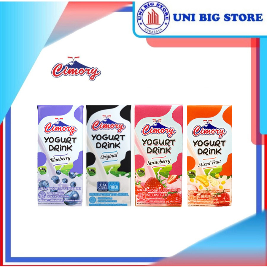 

Cimory UHT Yogurt Original Strawberry BlueBerry 200 ml