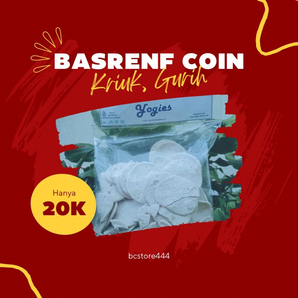 

Yogies Basreng Coin 300g - Pedas Gurih untuk Teman Nyemil!