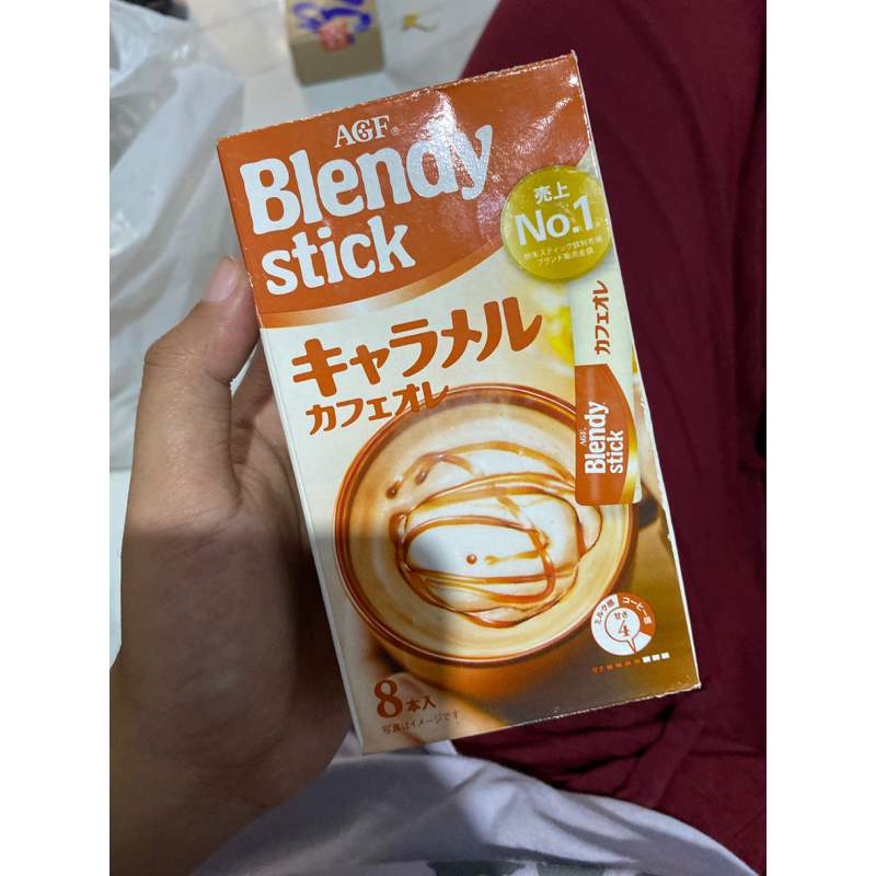 

Blendy Stick Caramel Cafe Au Lait (8 Sticks) Coffe Saset